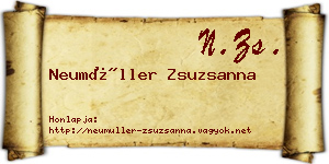 Neumüller Zsuzsanna névjegykártya