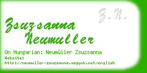 zsuzsanna neumuller business card